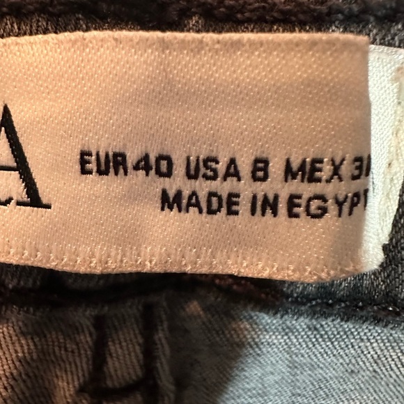 Zara Sz 8 X 27" Stretch Gray Wash Denim High-rise Skinny Ankle Women Jeans EUC - Picture 4 of 5